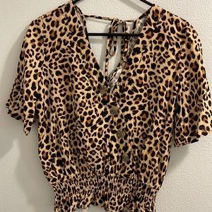 Maurice’s cheetah fashion top , women’s.